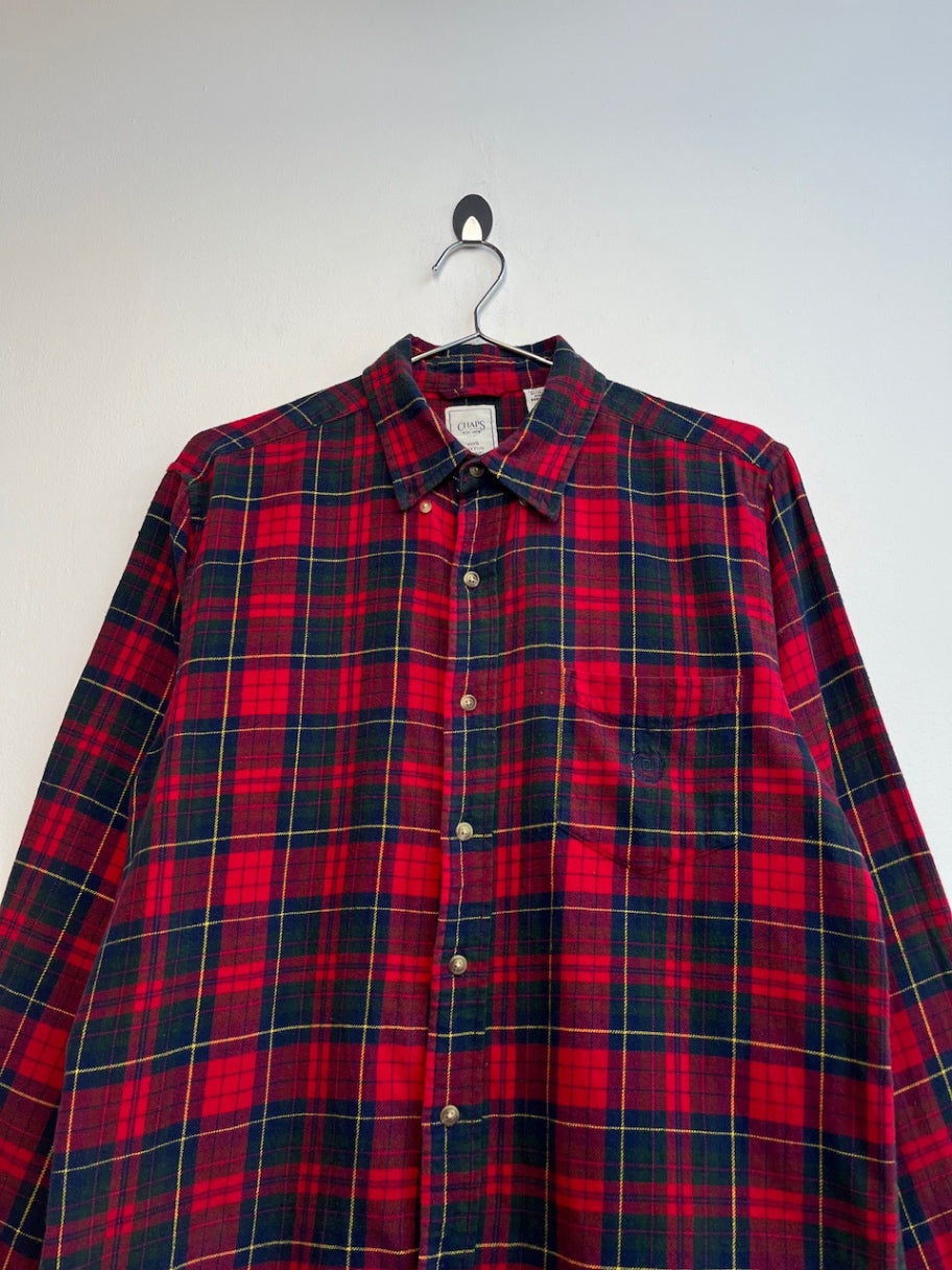 Chaps Cotton Plaid Flannel Shirt