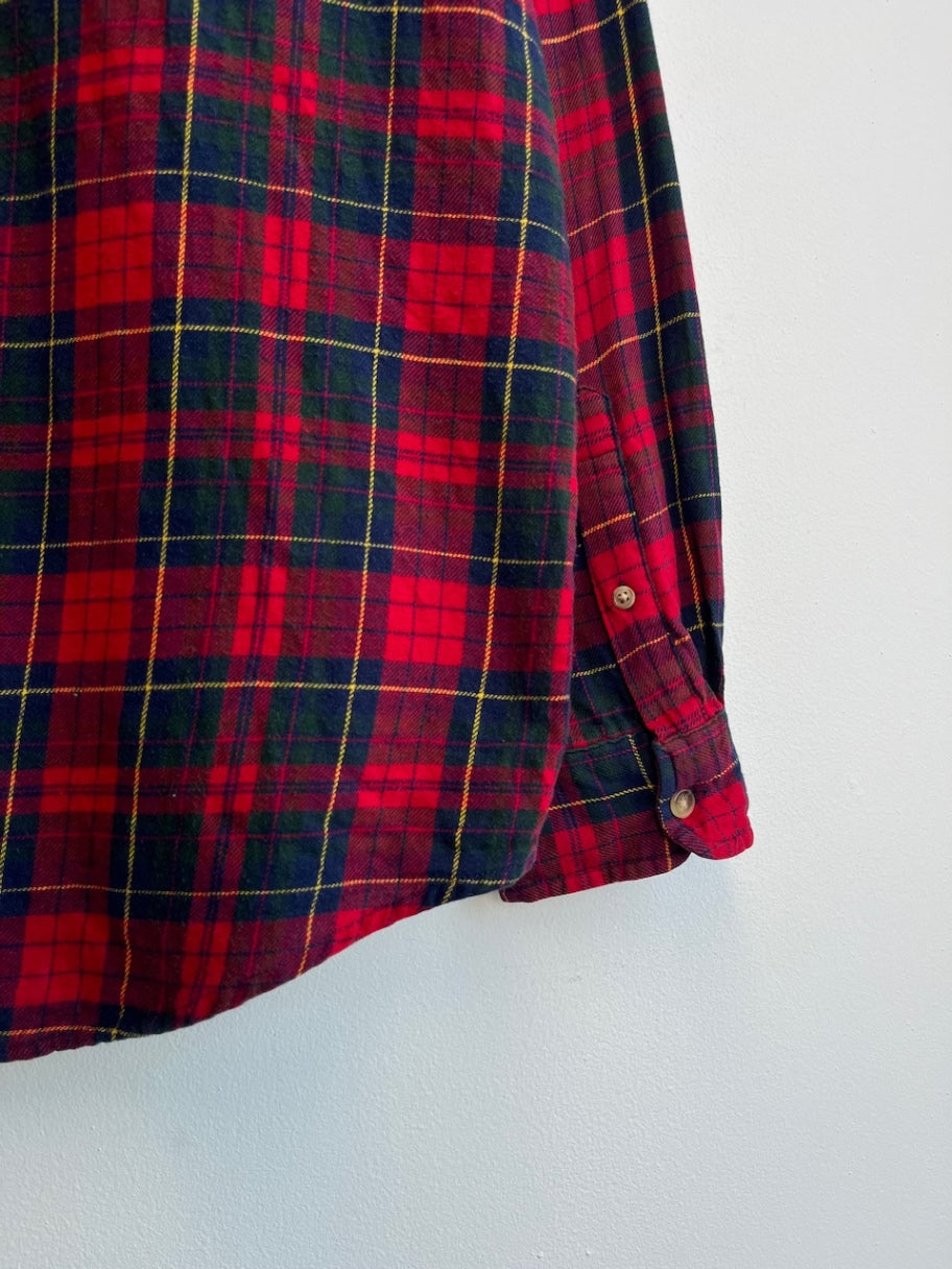 Chaps Cotton Plaid Flannel Shirt