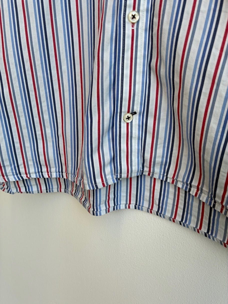 Tommy Hilfiger Red and Blue Striped Shirt