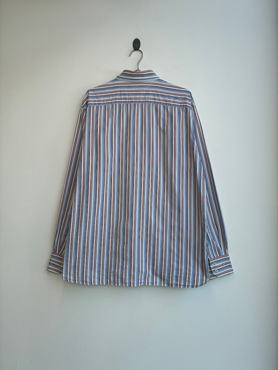 Tommy Hilfiger Red and Blue Striped Shirt