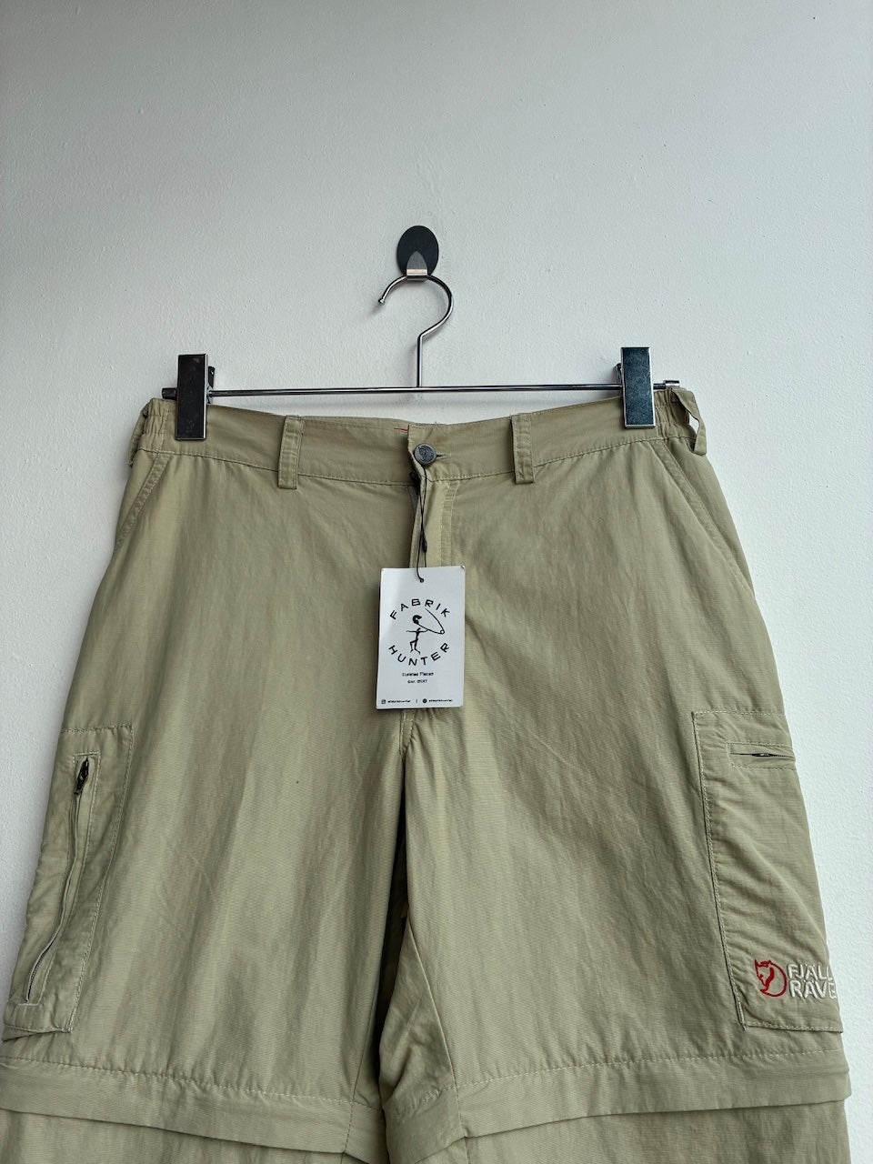 Fjall Raven Cream Convertible Pants