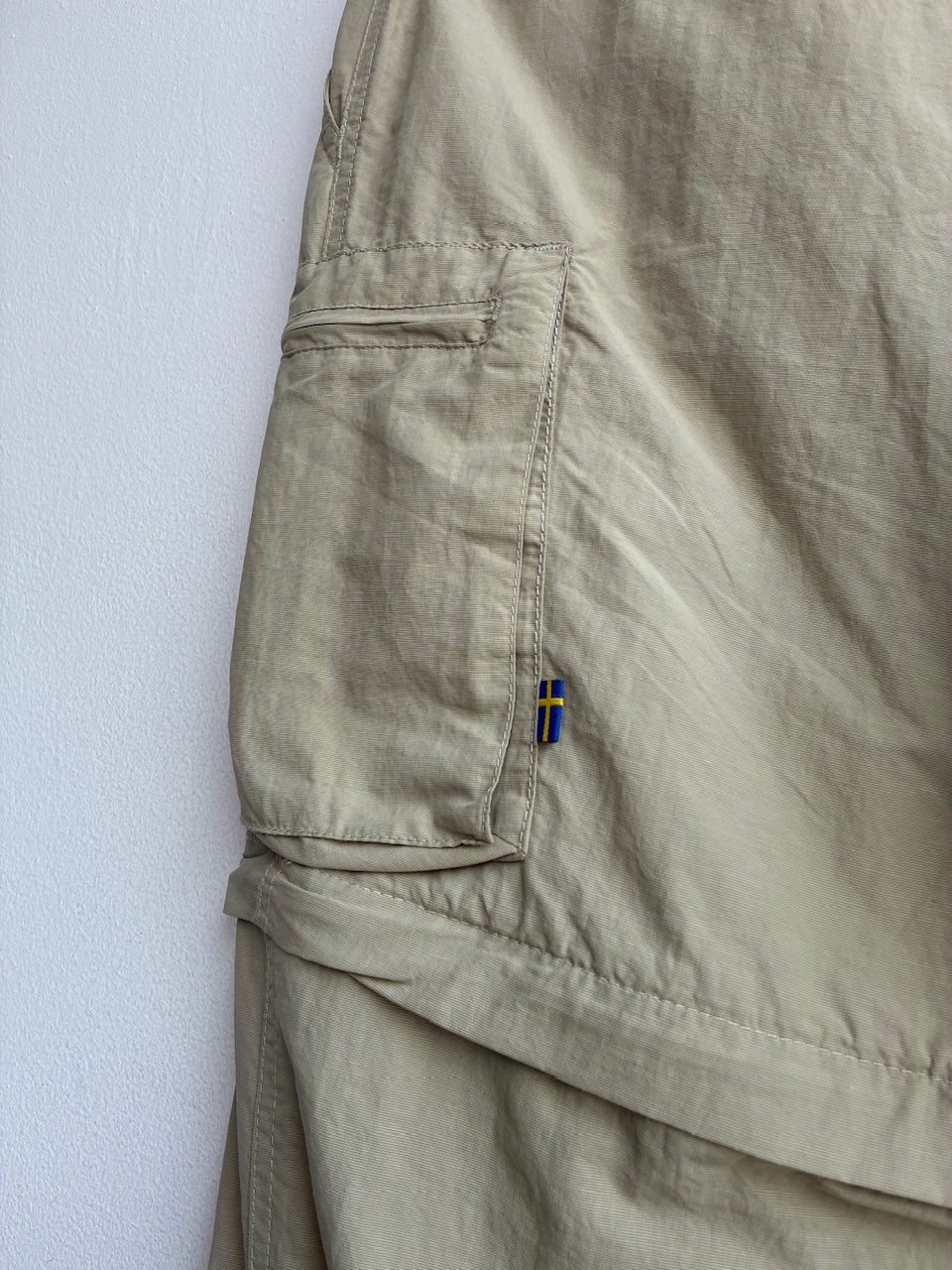 Fjall Raven Cream Convertible Pants