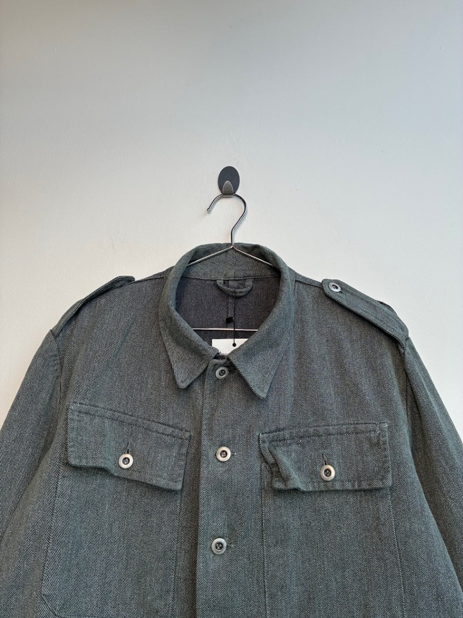 Grey Denim Shacket