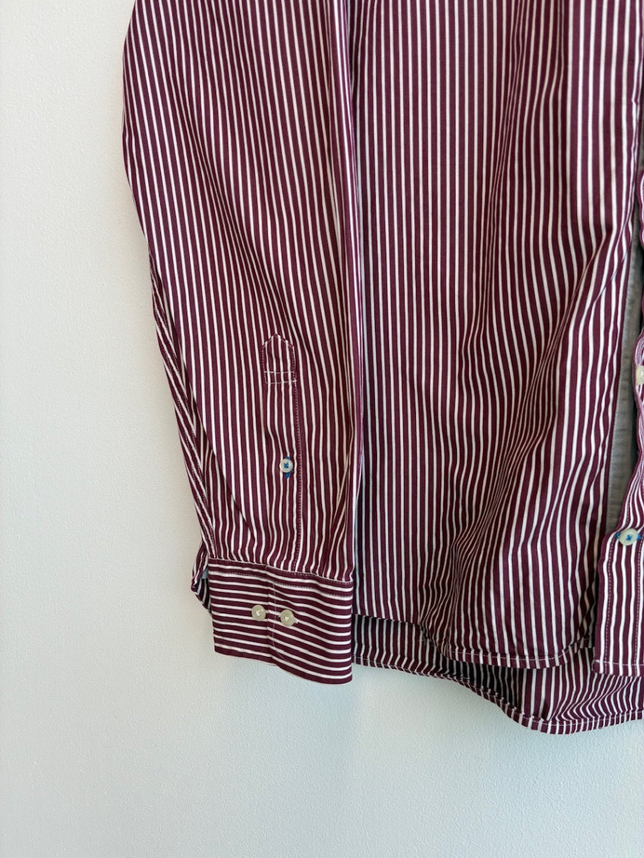 Tommy Hilfiger Deep Red Striped Shirt