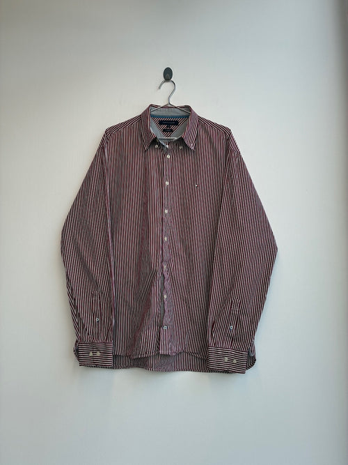 Tommy Hilfiger Deep Red Striped Shirt