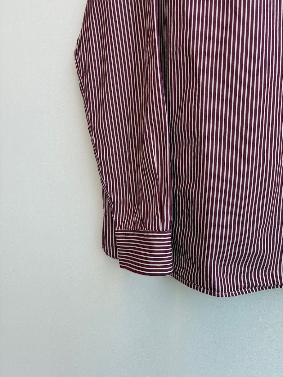 Tommy Hilfiger Deep Red Striped Shirt